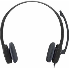 Logitech Stereo H151 Wired Headset - Premium Sound Quality, Comfortable Fit, Stylish Black Design